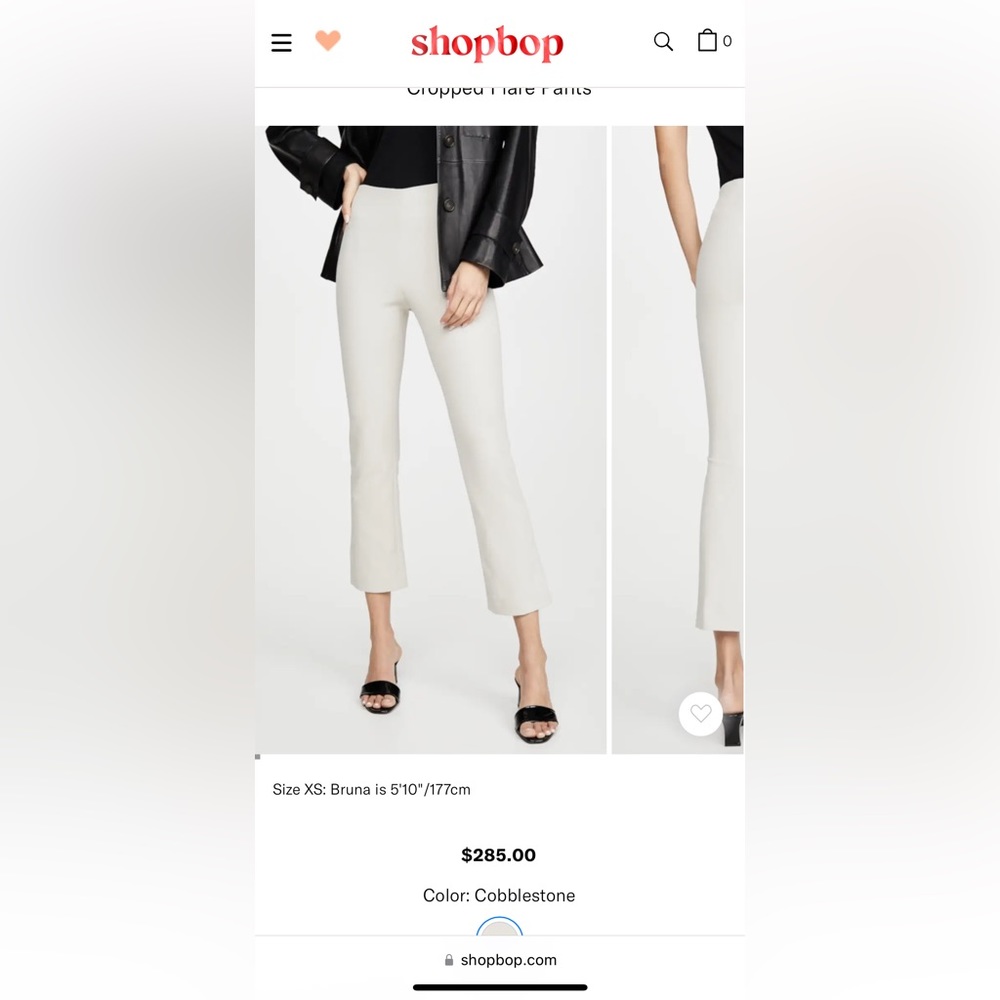 Vince crop flare pant in cobblestone. Size M. New with tags.